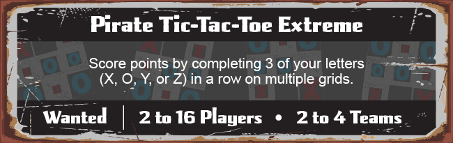 Krazy Darts Pirate Tic Tac Toe Game